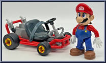 Mario (with Ghost Missile) from Video Game Super Stars Presents - Mario Kart 64 manufactured by Toy Biz [Loose]