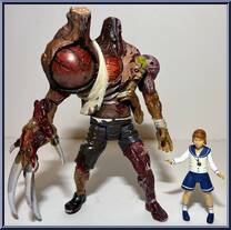 William Birkin / Sherry (Platinum) from Video Game Super Stars Presents - Resident Evil 2 manufactured by Toy Biz [Loose]