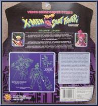 Wolverine vs. Akuma from Video Game Super Stars Presents - X-Men v.s Street Fighter - Series 1 manufactured by Toy Biz [Back]