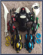 Red Lion from Voltron - Third Dimension - Stealth Lions manufactured by Trendmasters [Loose]