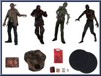 Walkers 4-Pack from Walking Dead - 2024 - 5" Scale manufactured by McFarlane [Loose]