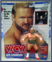 Arn Anderson "The Enforcer" (White Trunks) from WCW - Series 1 - Released in US manufactured by Galoob [Front]