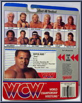 Butch Reed "Doom" (Plain Shoes) from WCW - Series 1 - Released in US manufactured by Galoob [Back]