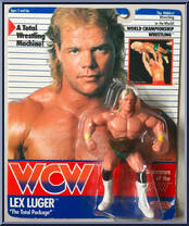 Lex Luger "The Total Package" (Green Trunks) from WCW - Series 2 - Released in UK manufactured by Galoob [Front]