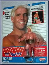 Ric Flair (Red Trunks with Lightning Bolt) from WCW - Series 2 - Released in UK manufactured by Galoob [Front]