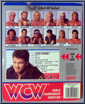 Scott Steiner (Yellow Trunks) from WCW - Series 1 - Released in US manufactured by Galoob [Back]