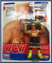 Sting (Black Trunks) from WCW - Series 2 - Released in UK manufactured by Galoob [Front]