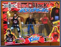 Red & Black Attack (Hollywood Hogan / Kevin Nash / Eric Bischoff) from WCW - Multi-Packs manufactured by Toy Biz [Front]