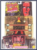 Sting from WCW - Smash 'N Slam manufactured by Toy Biz [Front]
