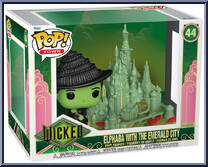 Elphaba with the Emerald City from Wicked - Pop! Towns manufactured by Funko [Front]
