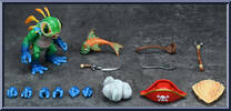 Fish Hero (Green) (Murloc Set) from World of Warcraft - Basic Series manufactured by Hero Toys [Loose]