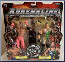 Rey Mysterio / Rob Van Dam from WWE Adrenaline - Series 12 manufactured by Jakks Pacific [Front]