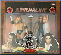 Triple H / Stephanie McMahon from WWE Adrenaline - Series 39 manufactured by Jakks Pacific [Front]