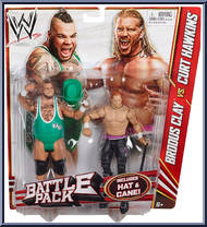 Brodus Clay vs. Curt Hawkins from WWE Battle Packs - Series 20 manufactured by Mattel [Front]