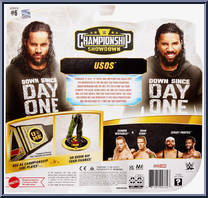 Jimmy Uso / Jey Uso from WWE Championship Showdown - Series  6 manufactured by Mattel [Back]