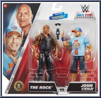 Rock vs John Cena from WWE Championship Showdown - Series 19 manufactured by Mattel [Front]