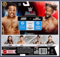 Xavier Woods & Kofi Kingston from WWE Championship Showdown - Series 21 manufactured by Mattel [Back]