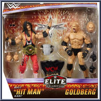 Bret "Hit Man" Hart / Goldberg from WWE Elite Collection - 2-Packs manufactured by Mattel [Front]