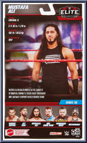 Mustafa Ali from WWE Elite Collection - Series  90 manufactured by Mattel [Back]