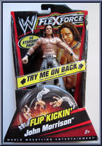 John Morrison from WWE Flex Force - Red Card manufactured by Mattel [Front]