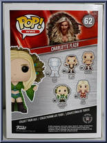 Charlotte Flair (Blue) from WWE - Pop! Vinyl Figures manufactured by Funko [Back]