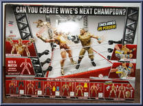 Triple H vs John Cena from WWE - Create a Superstar manufactured by Mattel [Back]
