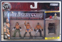 Matt Hardy / Batista / Rey Mysterio from WWE Micro Aggression - Series  7 manufactured by Jakks Pacific [Front]