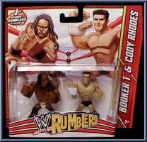 Booker T / Cody Rhodes from WWE Rumblers - 2-Packs manufactured by Mattel [Front]