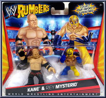 Kane / Rey Mysterio from WWE Rumblers - 2-Packs manufactured by Mattel [Front]