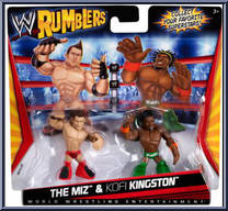 Miz / Kofi Kingston from WWE Rumblers - 2-Packs manufactured by Mattel [Front]