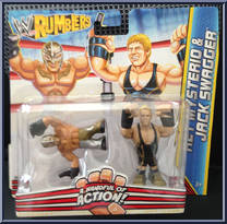 Rey Mysterio / Jack Swagger from WWE Rumblers - 2-Packs manufactured by Mattel [Front]