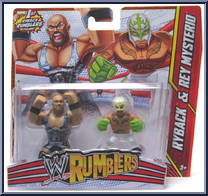 Ryback / Rey Mysterio from WWE Rumblers - 2-Packs manufactured by Mattel [Front]