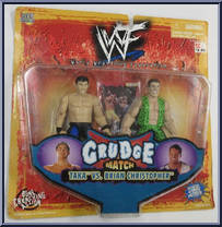 Taka vs. Brian Christopher from WWF - Grudge Match - Series 1 manufactured by Jakks Pacific [Front]