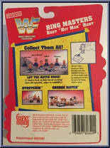 Bret "Hitman" Hart from WWF - Ring Masters - Mini manufactured by Playmates [Back]