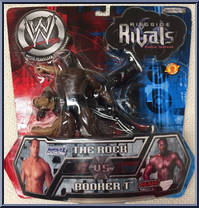 Rock vs Booker T from WWF Titan Tron Live - Ringside Rivals - Series 4 manufactured by Jakks Pacific [Front]