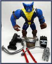 Post Apocalypse Beast (Blue & Yellow) from X-Men - Battle Brigade manufactured by Toy Biz [Loose]