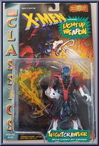 Nightcrawler from X-Men - Classics - Light Up Weapons manufactured by Toy Biz [Front]