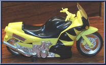 Wolverine Bump & Go Cycle from X-Men - Vehicles manufactured by Toy Biz [Loose]