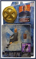Professor X (Anit-Magnetic Wheelchair) from X-Men - Movie - Series 2 - Gold Stands manufactured by Toy Biz [Front]