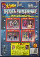 Professor X vs. Magneto from X-Men - Steel Mutants - Series 2 manufactured by Toy Biz [Back]