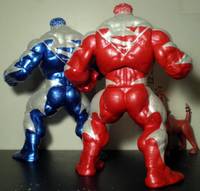 Red & Blue Supermen (Marvel Icon) Custom Action Figure