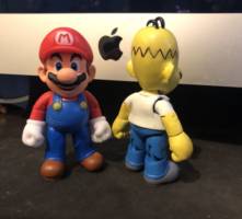 Homer Simpson’s Mario custom toy (Nintendo) Custom Action Figure