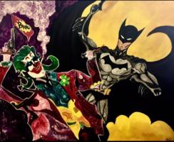 Joker Joaquin Phoenix Abstract Painting Interpretation (Batman) Custom Action Figure