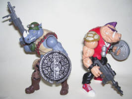 Bebop & Rocksteady ('87 Cartoon Style) (Teenage Mutant Ninja Turtles) Custom Action Figure