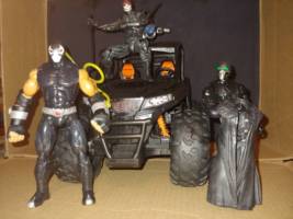 BANE & Henchmen w JEEP (Batman) Custom Action Figure
