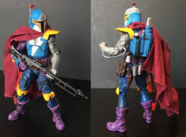 Star Wars Black Mandalorian Custom Jedi Hunter (Star Wars) Custom Diorama / Playset