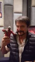 1/6 Airport Zomie (Plaid Shirt) figure. Dawn of the Dead (1978) (Horror) Custom Action Figure [Tom Savini with the figure]