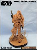 Desert Recon Clone Trooper (Star Wars Clone Wars) Custom Diorama / Playset