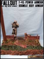 T-45 Power Armour and Dogmeat (Fallout) Custom Diorama / Playset