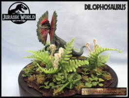 Dilophosuarus (Jurassic Park) Custom Diorama / Playset